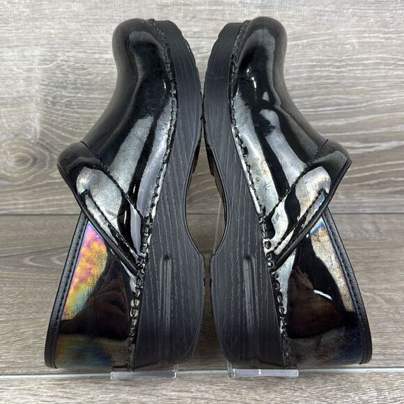 Dansko Professional Black Metallic Patent Leather Women’s Sz 8.5-9/EU 39 Clogs - Picture 10 of 10